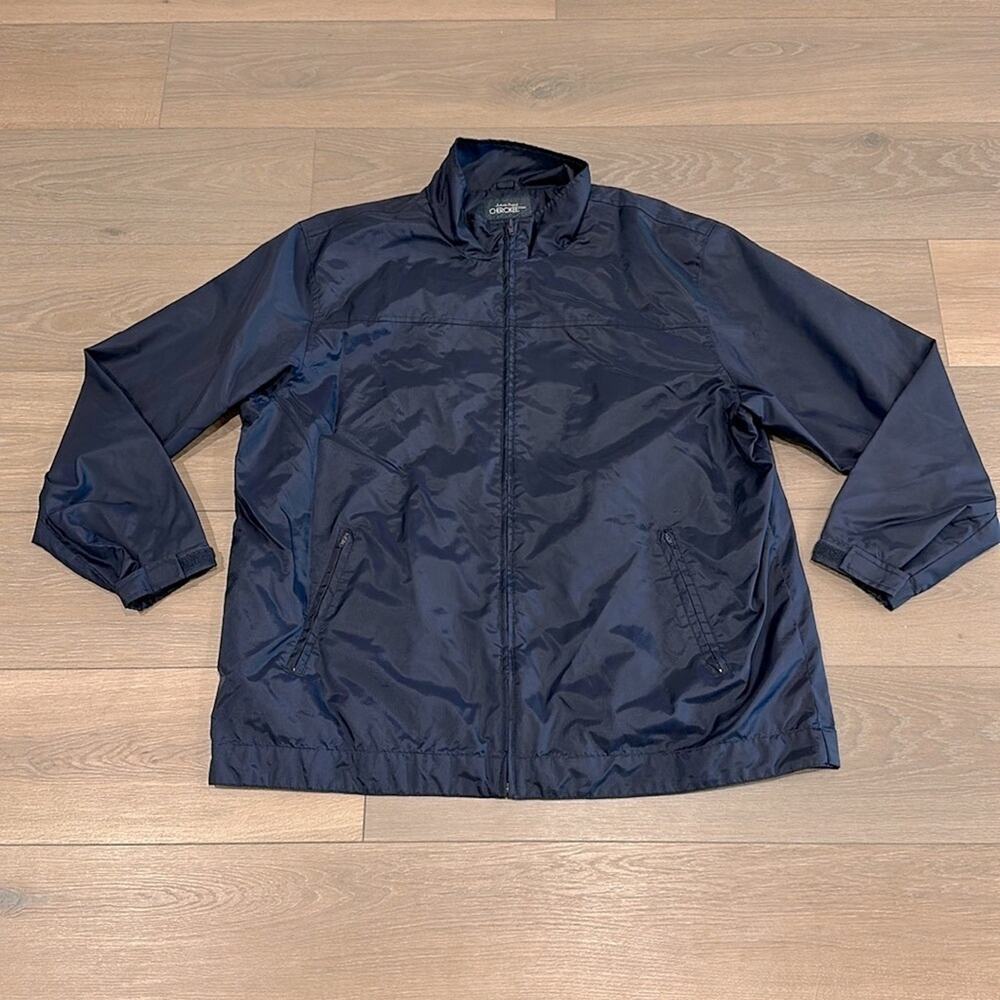 CHEROKEE Dark Blue Full Zip Lightweight Nylon Casual Active Jacket Size XL‎